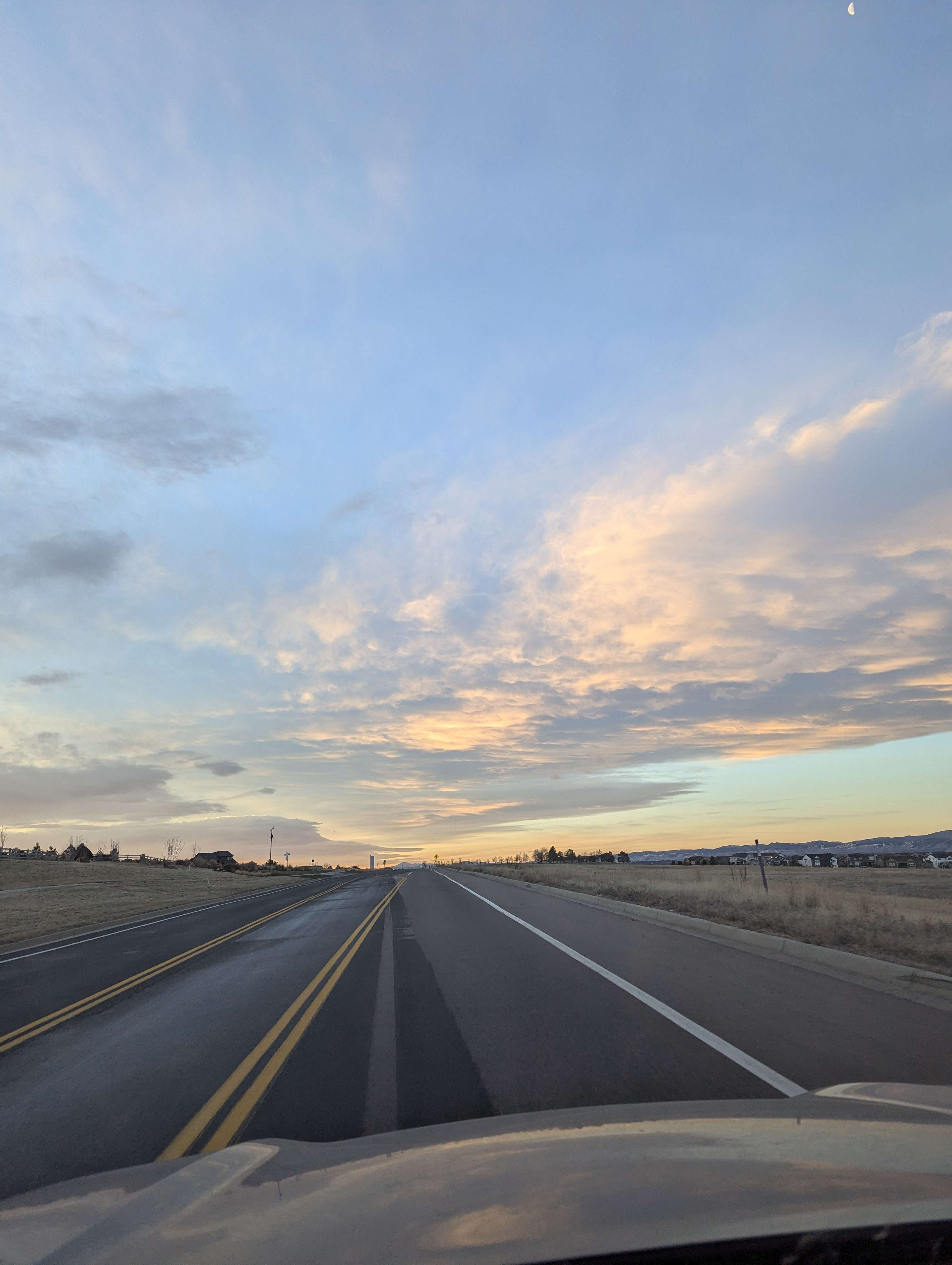 Colorado sunrise pastel sky
